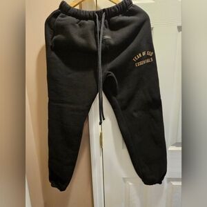 Fear of God Essentials Black Joggers Size XXS